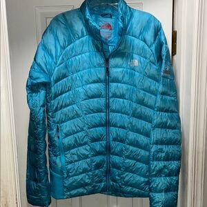 The North Face Turquoise Quilted Jacket